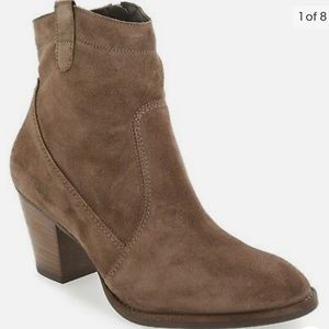 Paul Green Jax Bootie Boot Size 7.5 Browm Ankle Boot Suede